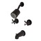 Kingston Brass KBX8145BX Two-Handle Tub and Shower Faucet, Oil Rubbed Bronze KBX8145BX - alternate 1